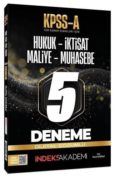 KPSS A Grubu 5 Deneme Çözümlü | İndeks Akademi (İnce Kapak)  - Resim 1