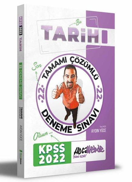 2022 KPSS Tarih Tamamı Çözümlü 22 Deneme | Hoca Webde Yayınları (İnce Kapak)  - Resim 1