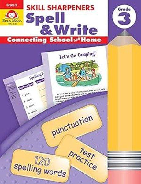 Skill Sharpeners Spell and Write Grade 3 | Evan-Moor Educational Publishers (İnce Kapak)  - Resim 1