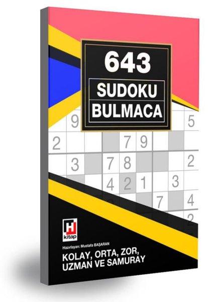 643 Sudoku Bulmaca - Kolay Orta Zor Uzman ve Samuray | Hürriyet Kitap (İnce Kapak)  - Resim 1