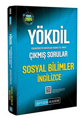 2026 YÖKDİL Sosyal Bilimler İngilizce Çıkmış Sorular | Pegem Akademi Yayıncılık (Ciltsiz)  - Resim 1