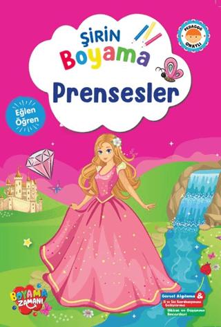 Şirin Boyama - Prensesler | Boyama Zamanı (Ciltsiz)  - Resim 1