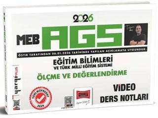 2026 MEB-AGS Eğitim Bilimleri ve Türk Milli Eğitim Sistemi Ölçme ve Değerlendirme Video Ders Notları | Yargı Yayınevi (Ciltsiz)  - Resim 1