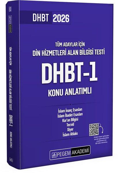 2026 Din Hizmetleri Alan Bilgisi Testi DHBT - 1 Konu Anlatımlı | Pegem Akademi Yayıncılık (İnce Kapak)  - Resim 1