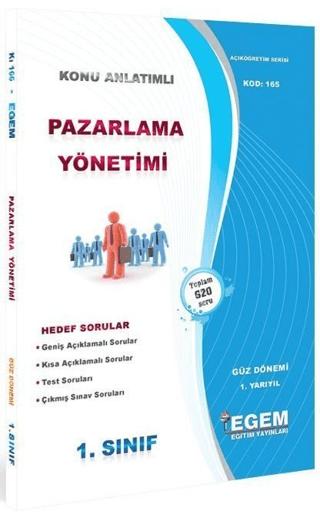 1. Sınıf 1. Yarıyıl Pazarlama Yönetimi Konu Anlatımlı Soru Bankası - Kod 165