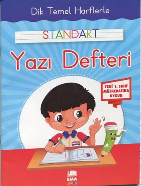 Dik Temel Harflerle Standart Yazı Defteri | Ema Çocuk (İnce Kapak)  - Resim 1