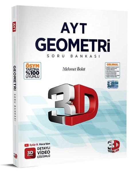 AYT Geometri Soru Bankası | 3D Yayınları (İnce Kapak)  - Resim 1