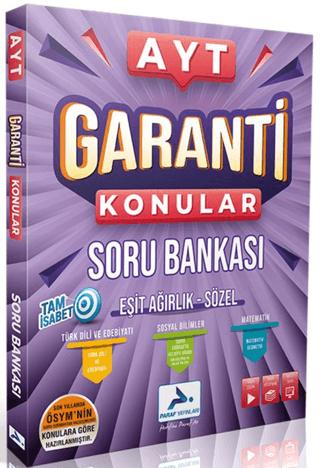 AYT Garanti Konular Esit Ağırlık Sözel Soru Bankası | Paraf Yayınları (Ciltsiz)  - Resim 1