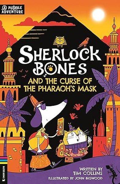 Sherlock Bones and the Curse of the Pharaohs Mask  A Puzzle Quest | Michael O'Mara Books Ltd (İnce Kapak)  - Resim 1