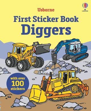 First Sticker Book Diggers | Usborne (Ciltsiz)  - Resim 1