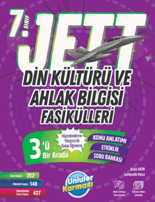 7. Sınıf Jett Din Kültürü ve Ahlak Bilgisi Fasikülleri | Ünlüler Karması (Ciltsiz)  - Resim 1