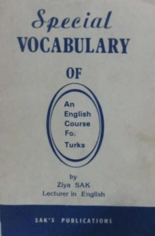 Special Vocabulary for Turks | SAK İngilizce Öğretimi Yayınları (Ciltsiz)  - Resim 1