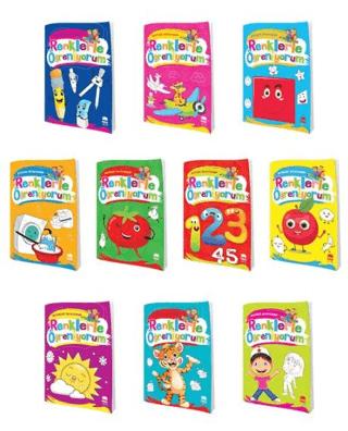Renklerle Öğreniyorum Boyama Seti 10 Kitap