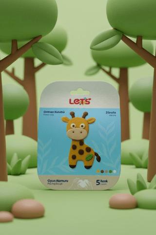 Let’s Mini Changelle 5 Renk Orman Kulübü Zürafa Oyun Hamuru 120g | Lets - Resim 1