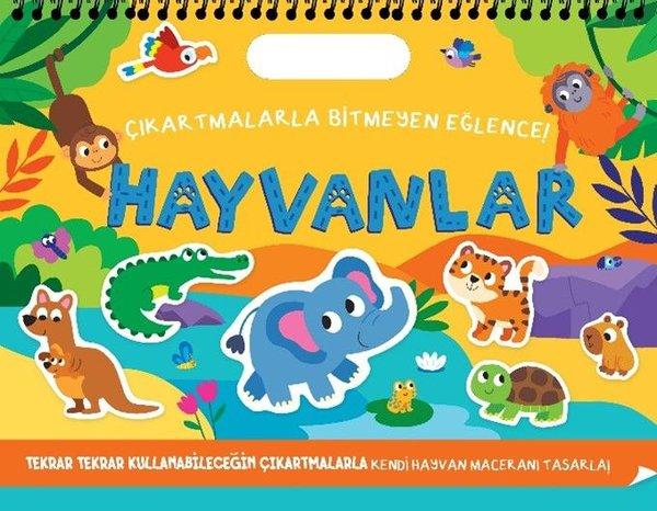 Hayvanlar - Çıkartmalarla Bitmeyen Eğlence! | İndigo Çocuk (Ciltli)  - Resim 1