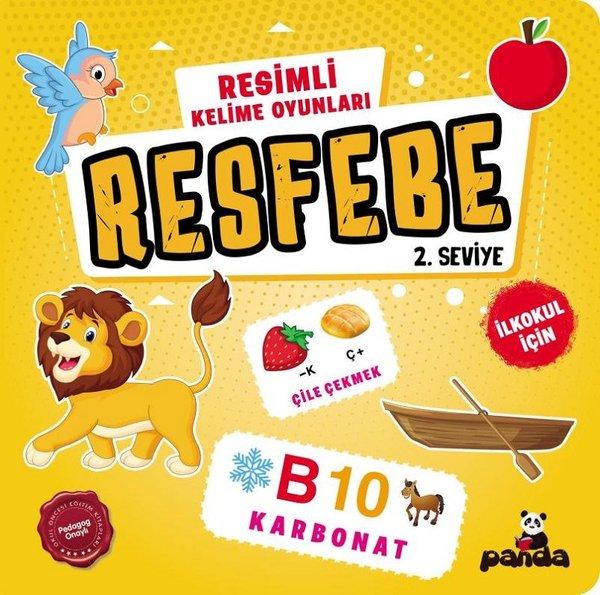 Resfebe 2. Seviye - Resimli Kelime Oyunları - İlkokul İçin | Panda (İnce Kapak)  - Resim 1