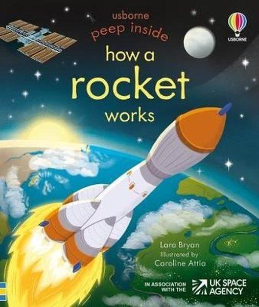 Peep Inside How a Rocket Works | Usborne - Resim 1