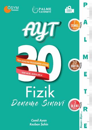 AYT Fizik 30 Deneme Sınavı | Palme Yayınları (Ciltsiz)  - Resim 1