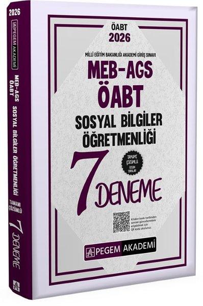 2026 MEB AGS ÖABT Sosyal Bilgiler Öğretmenliği Tamamı Çözümlü 7 Deneme | Pegem Akademi Yayıncılık (İnce Kapak)  - Resim 1