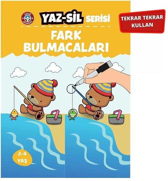 Çocuk Akademi Yaz Sil Serisi Fark Bulmacaları | Çocuk Akademi Yayınları (İnce Kapak)  - Resim 1