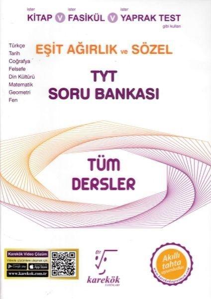 TYT Tüm Dersler Eşit Ağırlık ve Sözel Soru Bankası | Karekök Eğitim Yayın (İnce Kapak)  - Resim 1