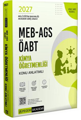 2027 MEB AGS ÖABT Kimya Öğretmenliği Konu Anlatımlı | Pegem Akademi Yayıncılık (Ciltsiz)  - Resim 1