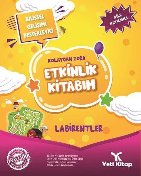Labirentler-Kolaydan Zora Etkinlik Kitabım | Yeti Kitap (İnce Kapak)  - Resim 1