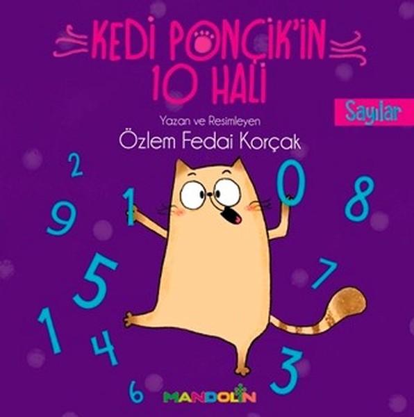 Kedi Ponçikin 10 Hali-Sayılar | Mandolin (İnce Kapak)  - Resim 1