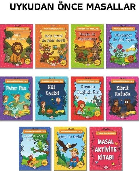 Uykudan Önce Masallar Serisi Seti - 10 Kitap + 1 Aktivite Takım | Dokuz Yayınları (İnce Kapak)  - Resim 1