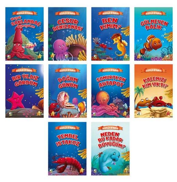 Değerler Okyanusu Seti - 10 Kitap Takım | Damla Yayınevi (İnce Kapak)  - Resim 1