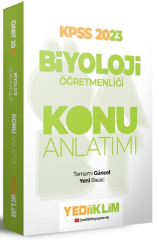 2023 ÖABT Biyoloji Öğretmenliği Konu Anlatımı | Yediiklim Yayınları (Ciltsiz)  - Resim 1