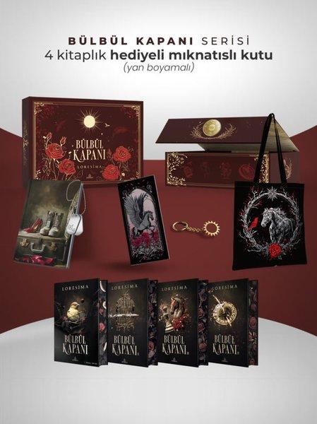 Bülbül Kapanı Serisi - Hediyeli Yan Boyamalı Mıknatıslı Kutu - 4 Kitap Takım | Ephesus Yayınları (Ciltli)  - Resim 1