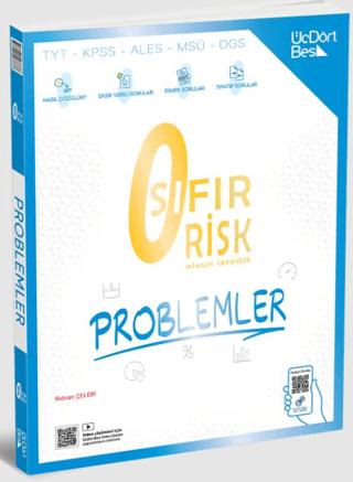 TYT - KPSS - ALES - MSÜ - DGS Sıfır Risk Problemler | Üç Dört Beş Yayınları (Ciltsiz)  - Resim 1