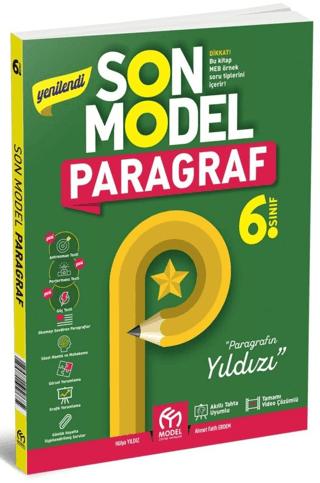 6. Sınıf Son Model Paragraf | Model Eğitim Yayıncılık (Ciltsiz)  - Resim 1