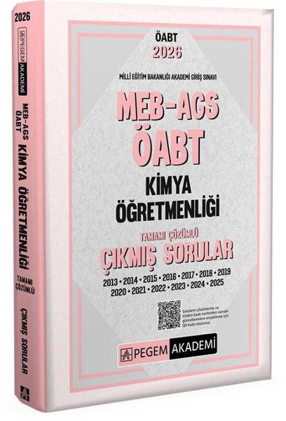 2026 MEB AGS ÖABT Kimya Öğretmenliği Tamamı Çözümlü Çıkmış Sorular | Pegem Akademi Yayıncılık (İnce Kapak)  - Resim 1