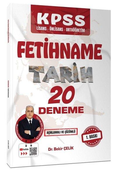 KPSS Fetihname Tarih 20 Deneme - Açıklamalı ve Çözümlü | Pelikan Yayınları (İnce Kapak)  - Resim 1