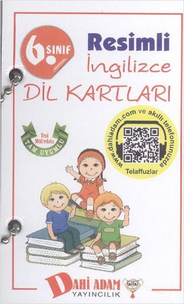 Dahi Adam 6. Sınıf Resimli İngilizce Dil Kartları | Dahi Adam Yayıncılık (İnce Kapak)  - Resim 1