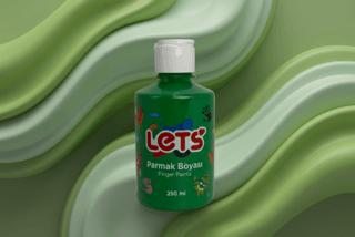 Let's Parmak Boyası Yeşil 250 ml | Lets - Resim 1