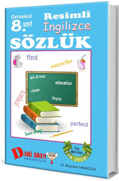 Ortaokul 8. Sınıf Resimli İngilizce Sözlük | Dahi Adam Yayıncılık (İnce Kapak)  - Resim 1