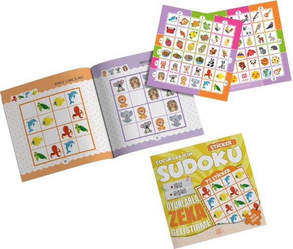 Çocuklar İçin Sudoku - Orta Seviye 2 - Sticker Hediyeli | Dokuz Yayınları (İnce Kapak)  - Resim 1