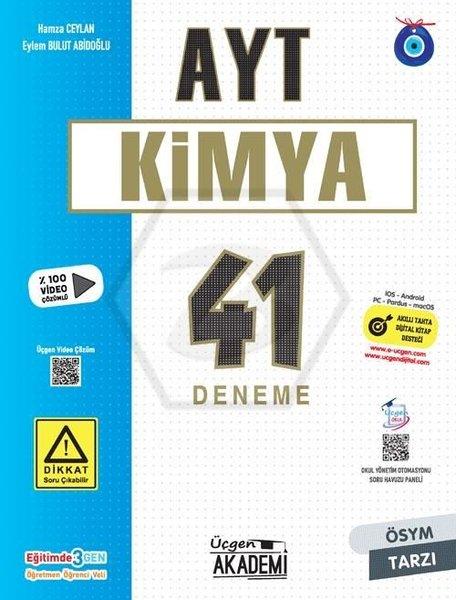 AYT Kimya 41'li Deneme Sınavı | Üçgen Akademi (İnce Kapak)  - Resim 1