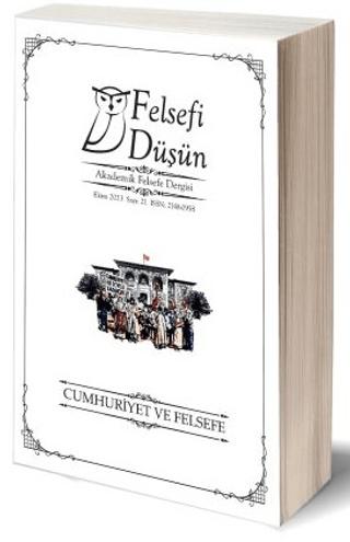 Felsefi Düşün Akademik Felsefe Dergisi Sayı: 21 - Cumhuriyet ve Felsefe | Pinhan Yayıncılık (Ciltsiz)  - Resim 1