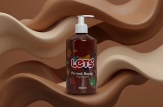 Let’s Parmak Boyası Kahverengi 500 ml | Lets - Resim 1