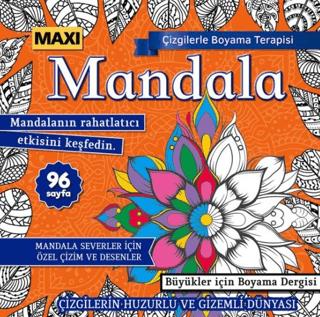 Maxi Mandala Çizgilerle Boyama Terapisi 15 | Maxi Yayıncılık (Ciltsiz)  - Resim 1