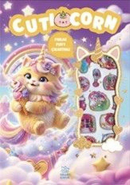 Cuticorn - Puffy Parlak Çıkartmalı Boyama Kitabı | İthaki Çocuk (İnce Kapak)  - Resim 1