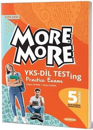 Kurmay ELT YKS DİL More and More English Testing Practice Exams 5 Deneme | Kurmay Yayınları (Ciltsiz)  - Resim 1