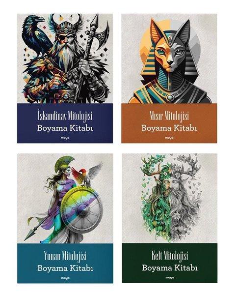 Maya Mitoloji Boyama Seti - 4 Kitap Takım | Maya Kitap (İnce Kapak)  - Resim 2