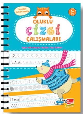 Oluklu Çizgi Çalışmaları Kitabı 3 Yaş ve Üzeri | Dikkat Atölyesi Yayınları (Ciltsiz)  - Resim 1