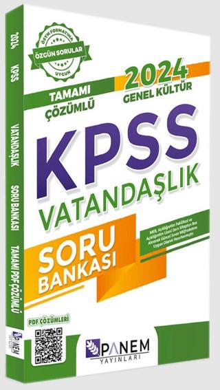 Genel Kültür KPSS Vatandaşlık Soru Bankası | Panem Yayınları (Ciltsiz)  - Resim 1