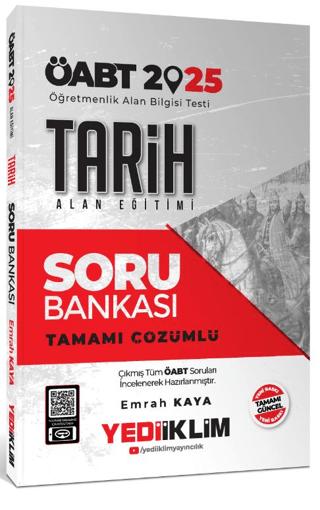 2025 ÖABT Tarih Alan Eğitimi Tamamı Çözümlü Soru Bankası | Yediiklim Yayınları (Ciltsiz)  - Resim 1
